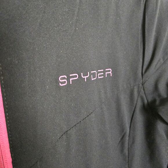 Spyder Thermal Insulated Performance Winter Jacket - Black & Pink - Size M - Picture 3 of 7